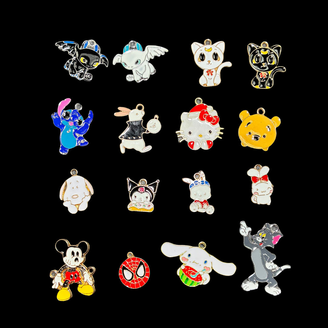 DIY Accessories Set Cartoon Style (16 types, one each)