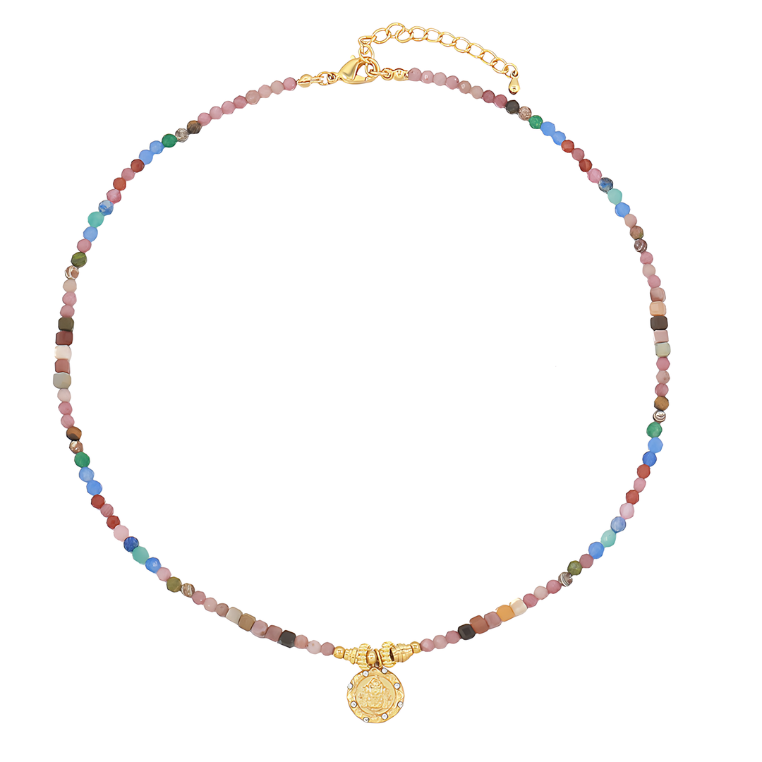 Colorful Natural Stone Necklace