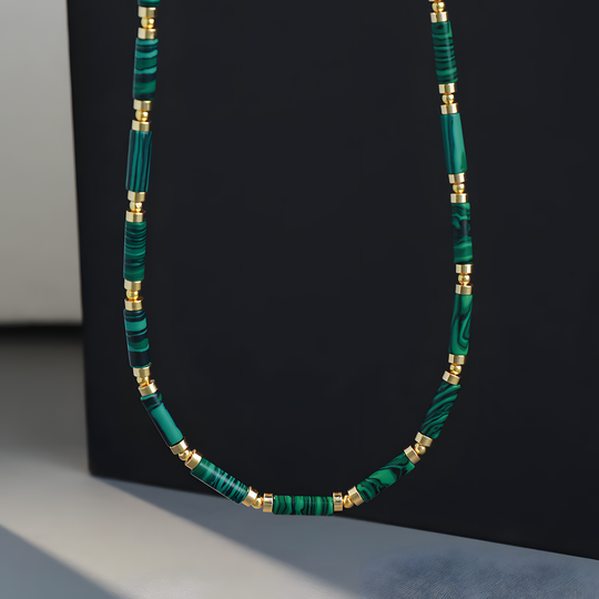 Peacock Stone Beaded Necklace