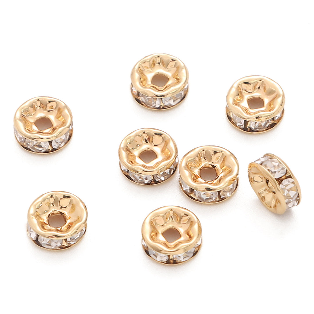 Rhinestone Spacers 6mm-8mm A11