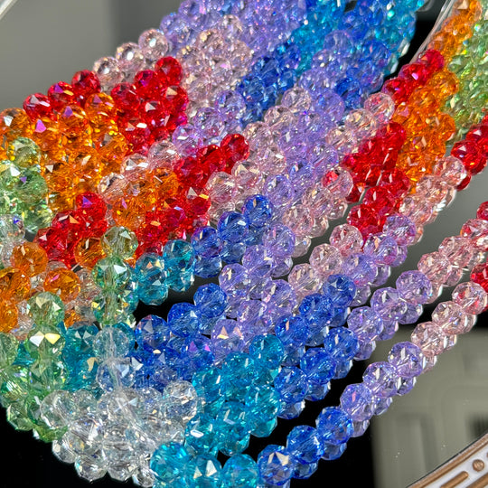 New K9 Crystal Beads🌈(high-quality 98facets&8mm)