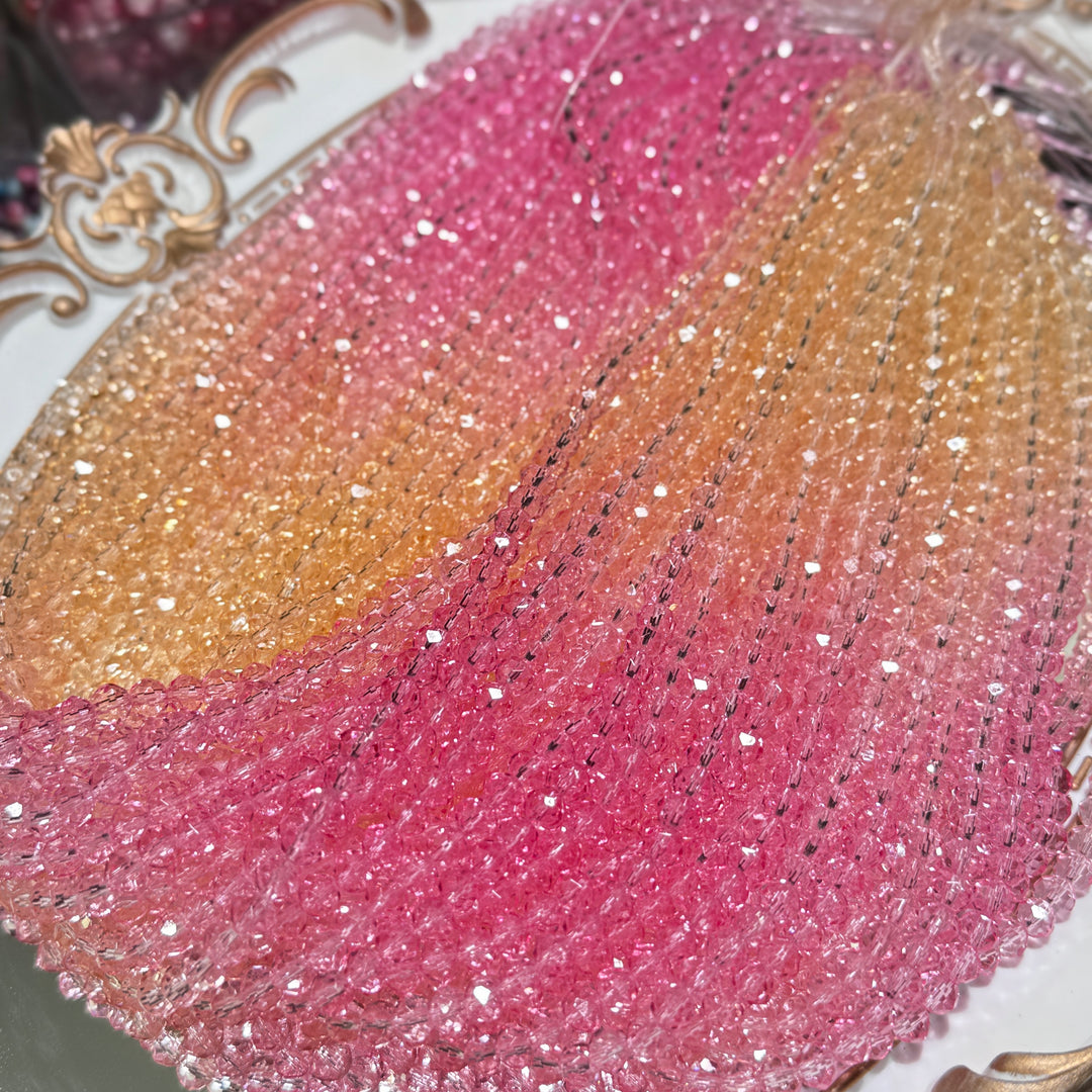 Rainbow Diamond Beads(high quality facet crystal beads)