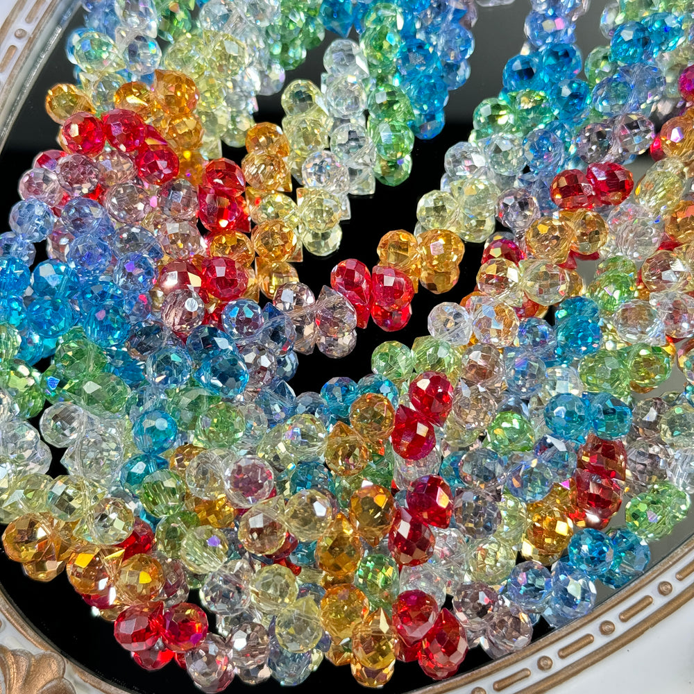 New K9 Crystal Beads🌈(high-quality 98facets&8mm)