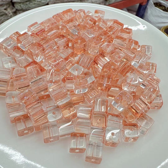 Glass Cube Beads(8mm)