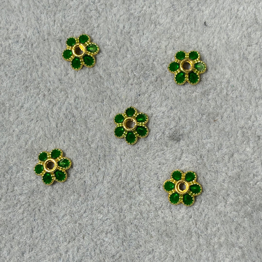 cloisonné enamel flower caps(8mm/high quality) A19