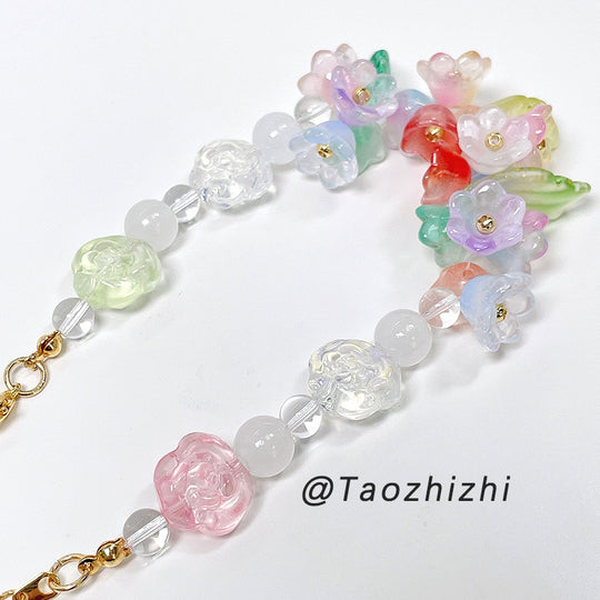 Glass Rose Beads