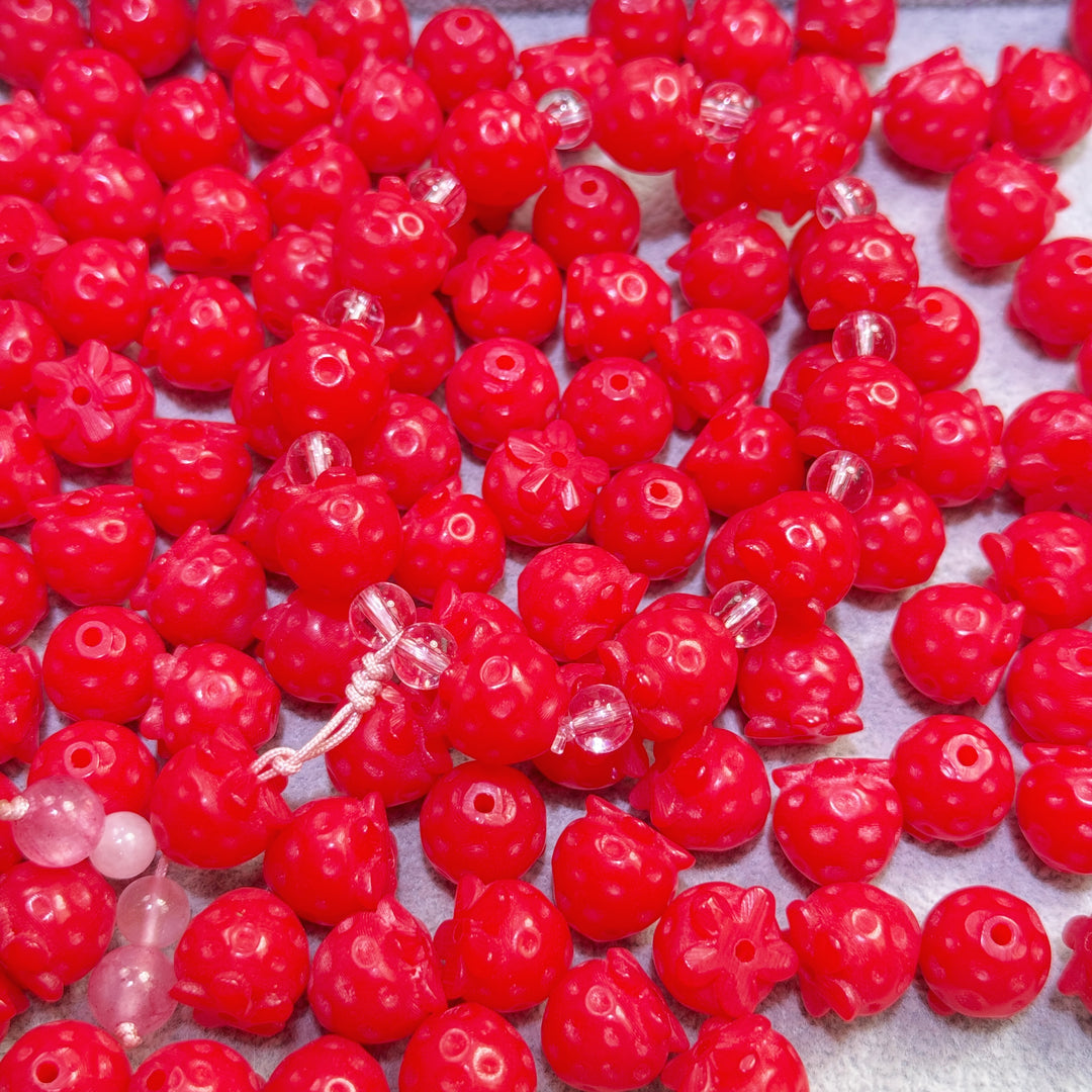 Bodhi Carved Strawberry 🍓 (12mm)