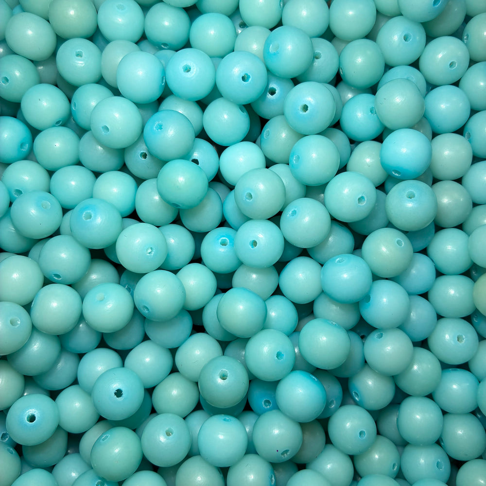 (New) Blue Sky (Bodhi 12mm*11mm Apple shape )