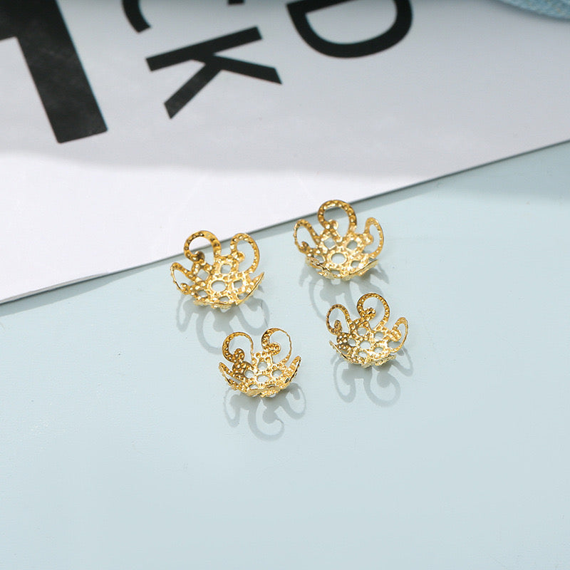 Flower Cap For Diy Jewelry Accessories(8mm) A01