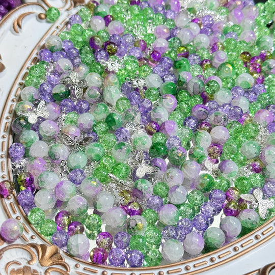 Spring Garden Luxury Mix(8-10mm glass beads/silver accessories)