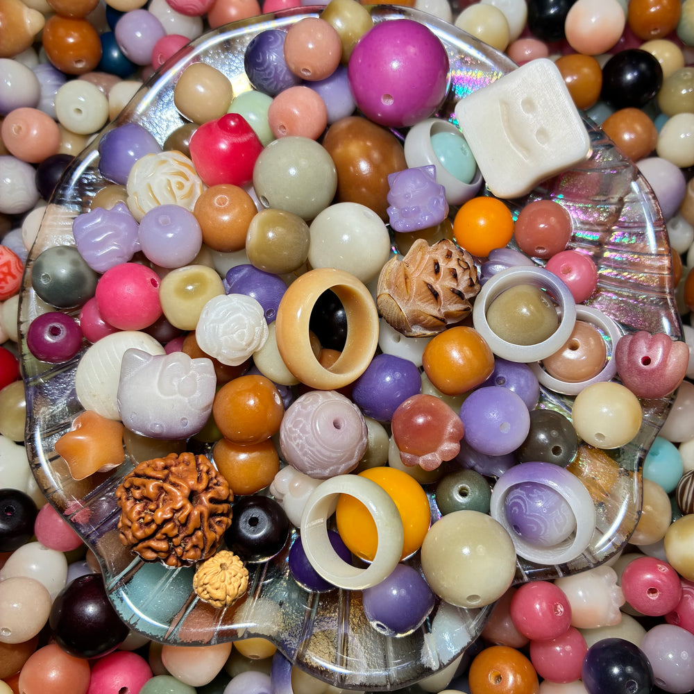All Bodhi Mix(different size/color/shape&carved Bodhi beads)