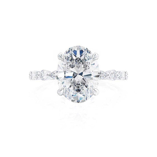 ASTER - Oval Lab Diamond Platinum Scatter Ring