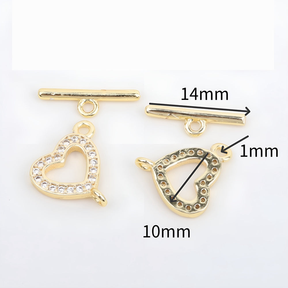 OT Zircon Clasp(18k gold-plated copper/tarnish resistant)