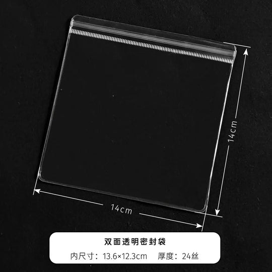 Clear PVC Jewelry Bag | Ideal for Bracelets, Bangles & Necklaces（12×12cm/0.4mm thickness)