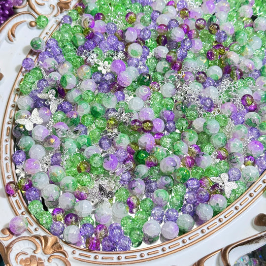 Spring Garden Luxury Mix(8-10mm glass beads/silver accessories)