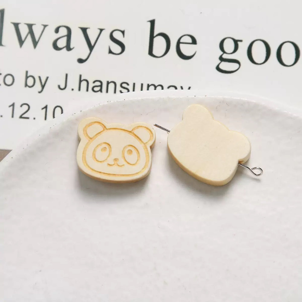 Wooden Panda Head 🐼
