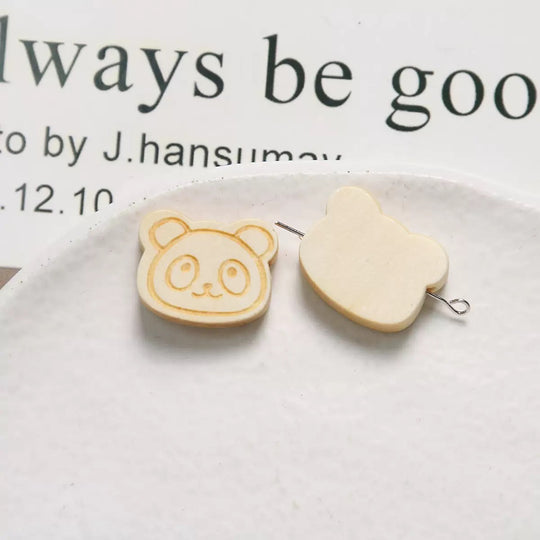 Wooden Panda Head 🐼