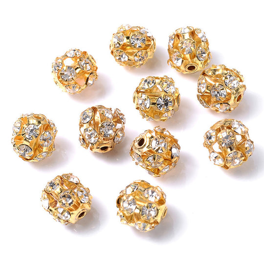 Disco Ball Rhinestone Spacer(6mm) A17