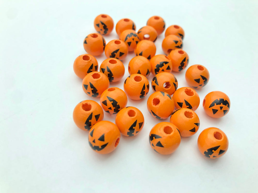 Halloween Wooden Beads