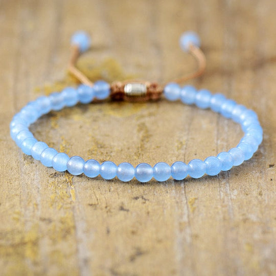 Handcrafted Beaded Bracelet with Natural Stones