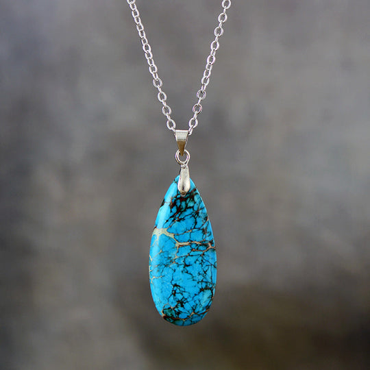 Emperor Stone Teardrop Pendant