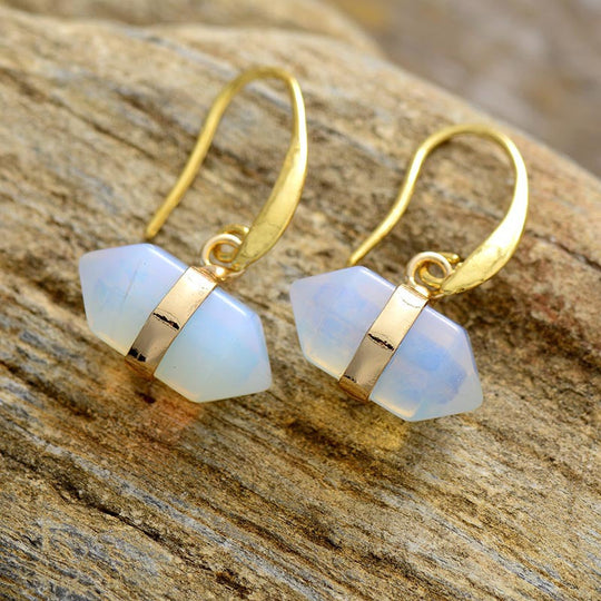 Geometric Natural Stone Earrings