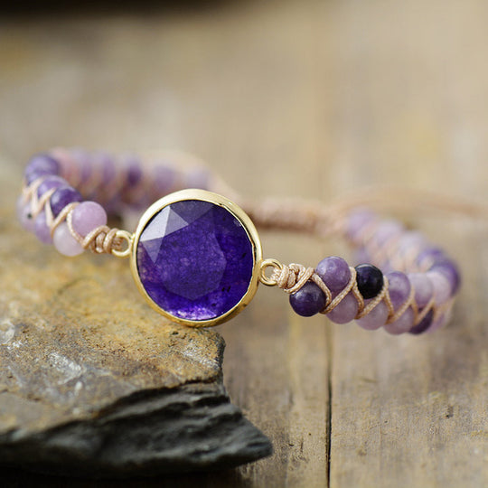 Emperor Stone Double-layer Handwoven Bracelet