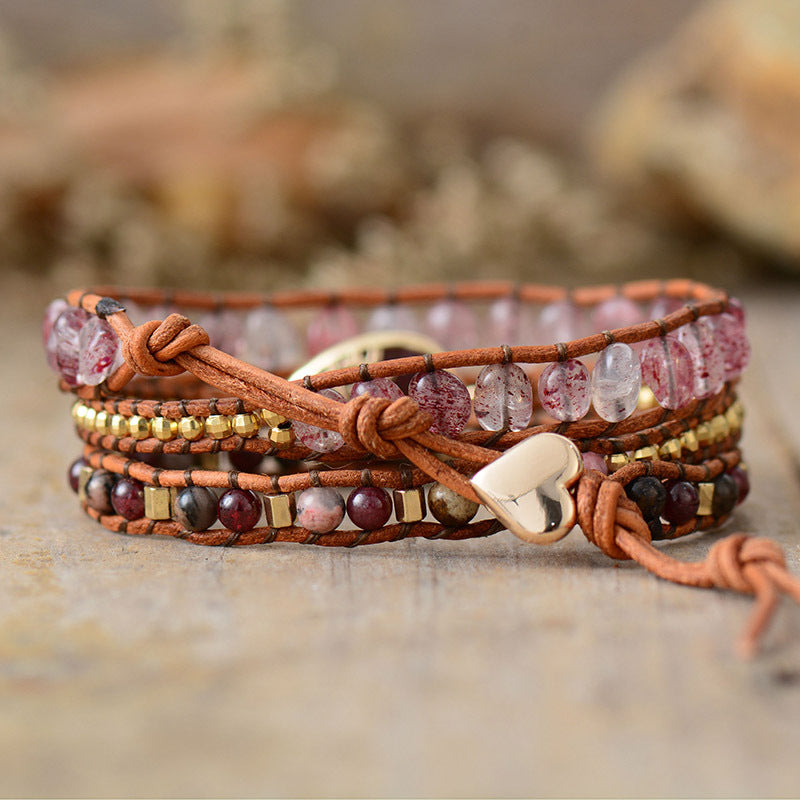 Natural Stone Woven Bracelet