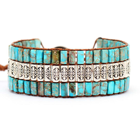 Emperor Stone Beaded Woven Bracelet