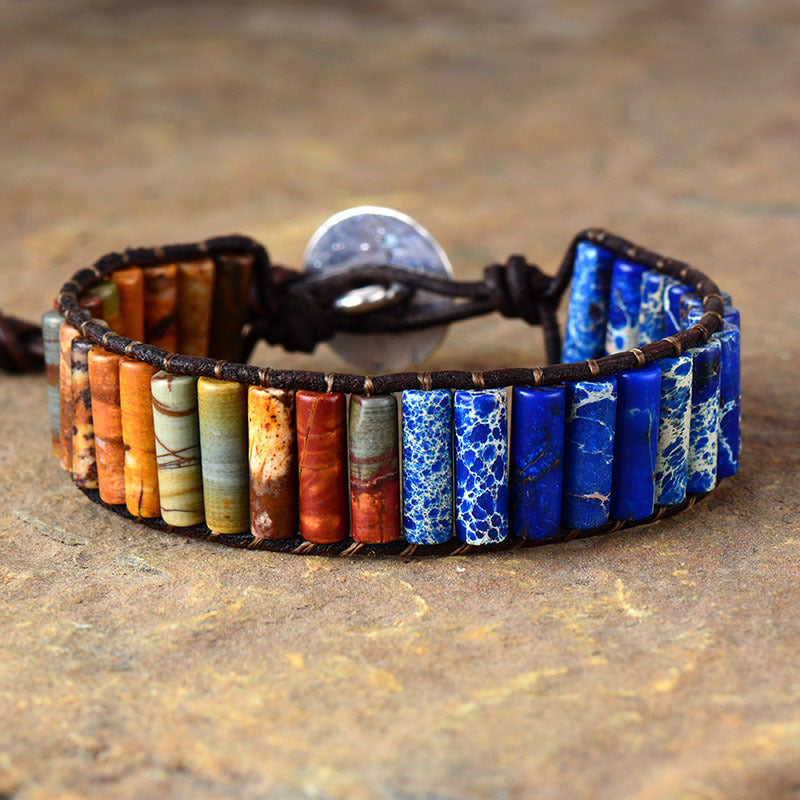 Emperor Stone Handwoven Bracelet