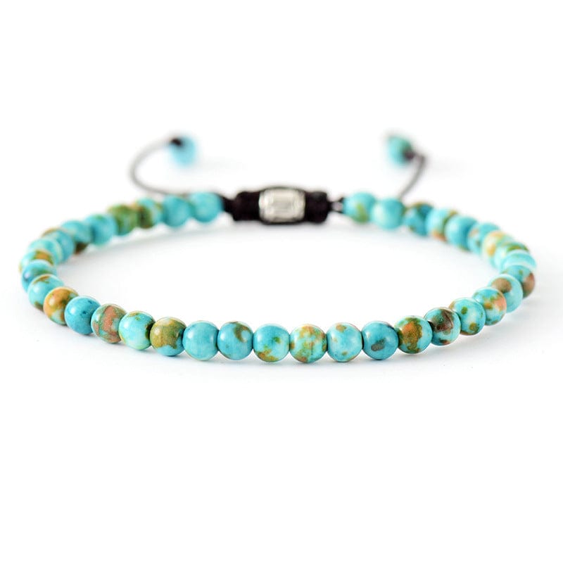 Handcrafted Beaded Bracelet with Natural Stones