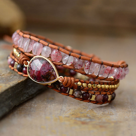 Natural Stone Woven Bracelet