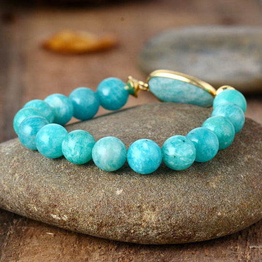 10mm Natural Stone Beaded Bracelet