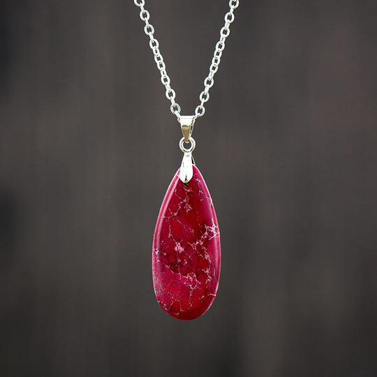 Emperor Stone Teardrop Pendant