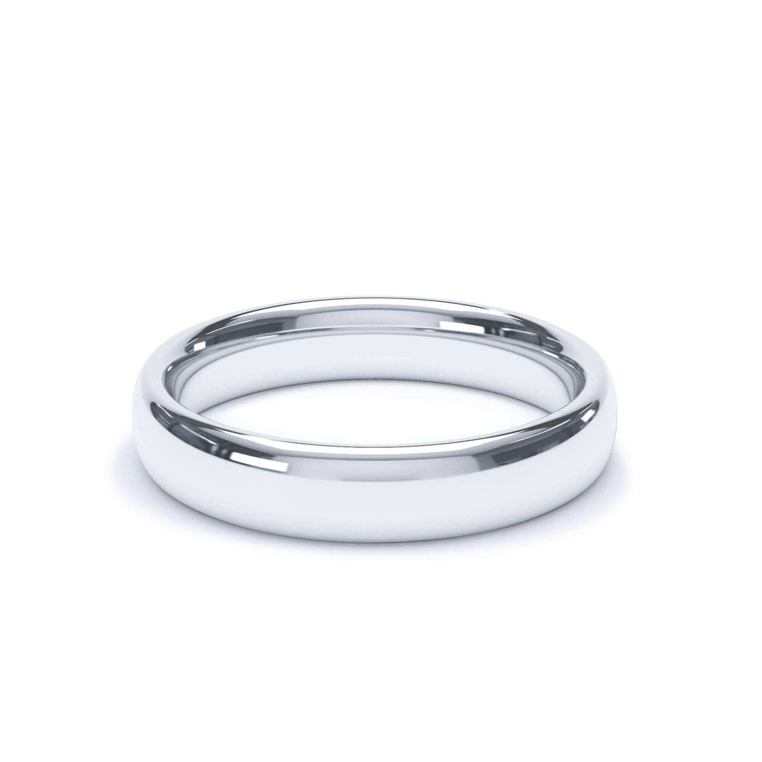 HELIOS — Regular Court Wedding Band in 950 Platinum