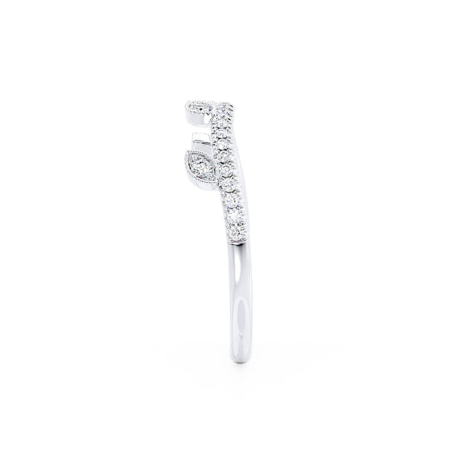 CELESTE — Marquise Pavé Eternity Wedding Band in Platinum 950