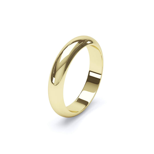 ARCTURUS — D Shape Wedding Band in 18k Yellow Gold