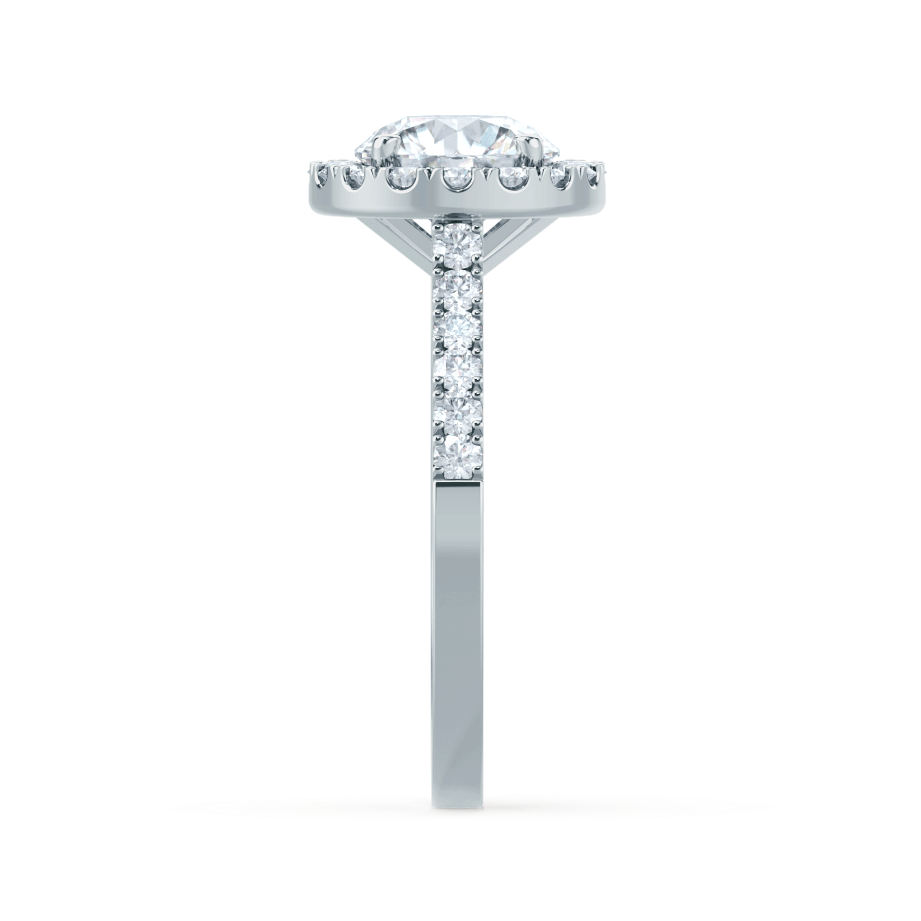 DAISY - Round Lab Diamond Platinum Halo