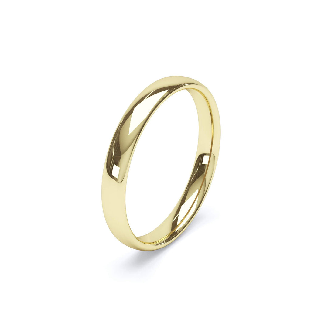 HELIOS — Regular Court Wedding Band in 18k Yellow Gold