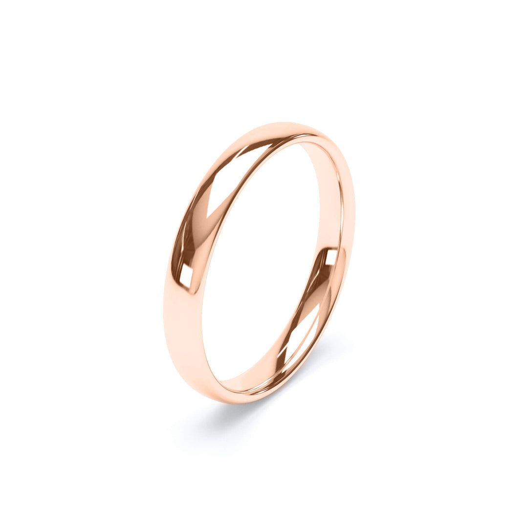 HELIOS — Regular Court Wedding Band in 18k Rose Gold