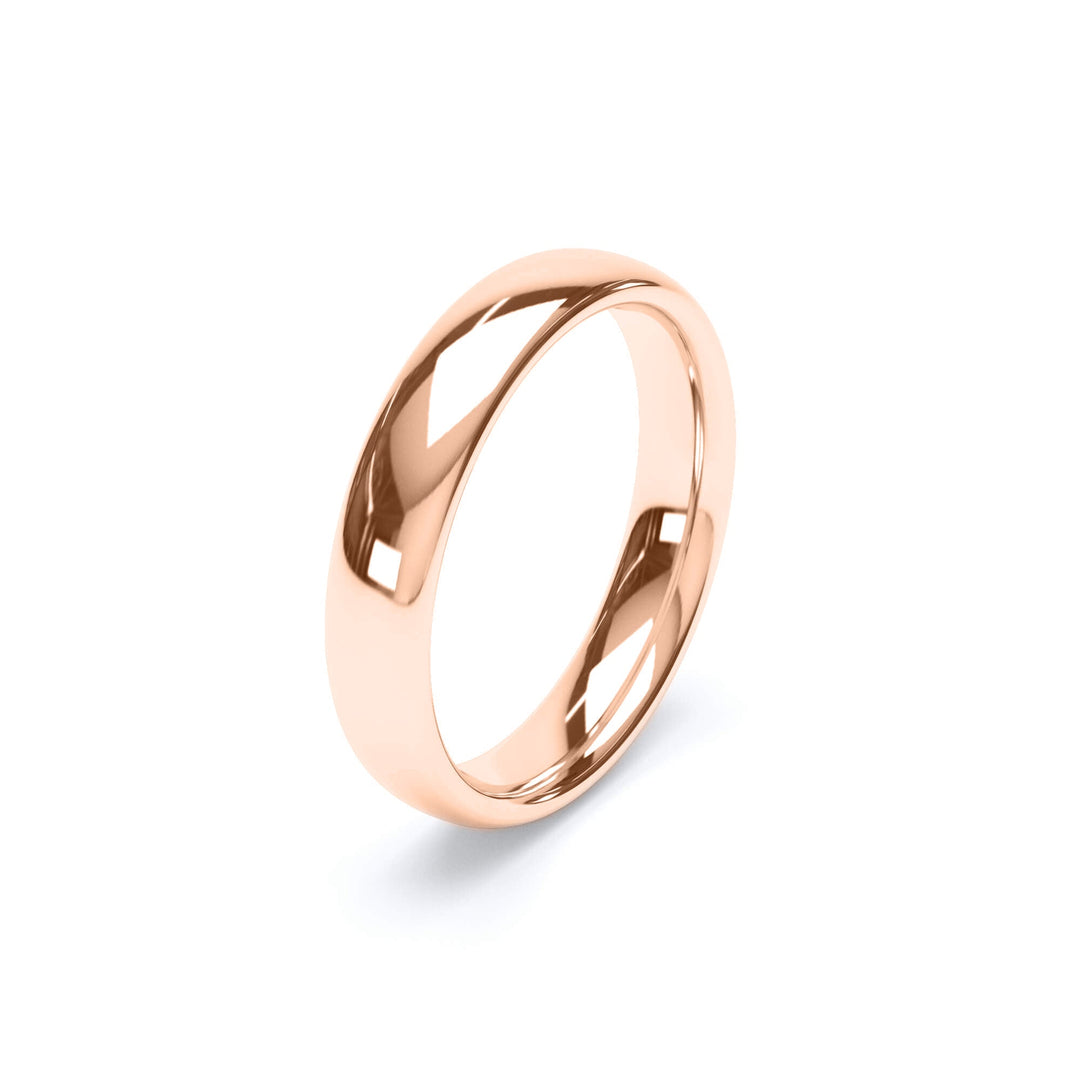 HELIOS — Regular Court Wedding Band in 18k Rose Gold