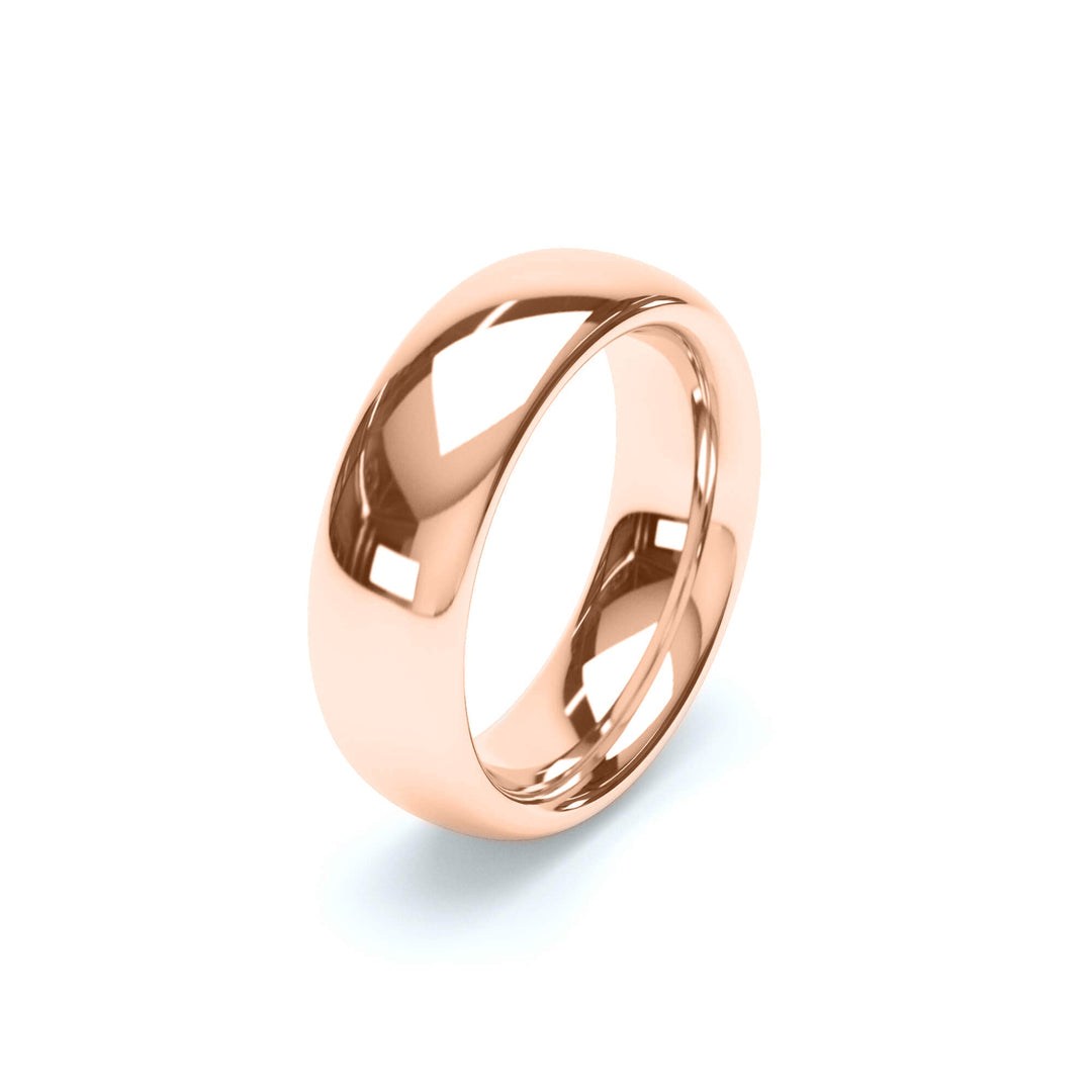 HELIOS — Regular Court Wedding Band in 18k Rose Gold