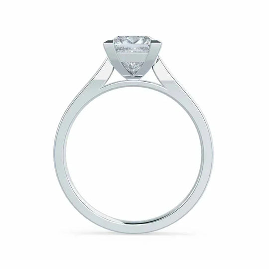 GARDENIA - Princess Natural Diamond 950 Platinum Solitaire