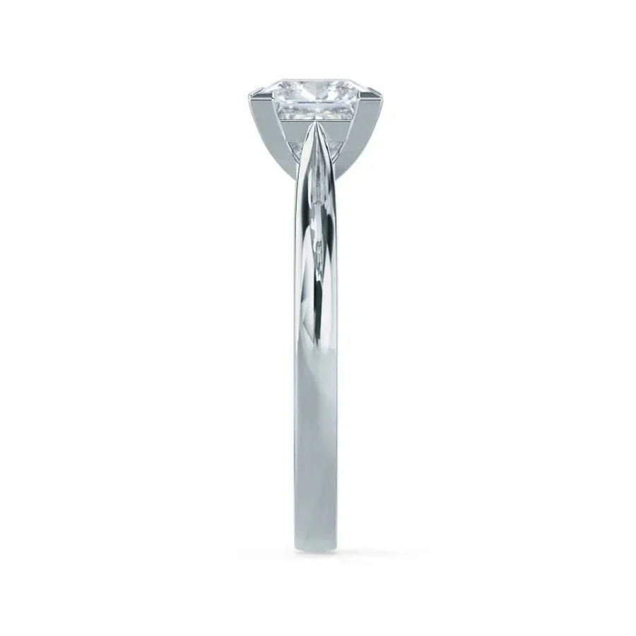 GARDENIA - Princess Natural Diamond 950 Platinum Solitaire