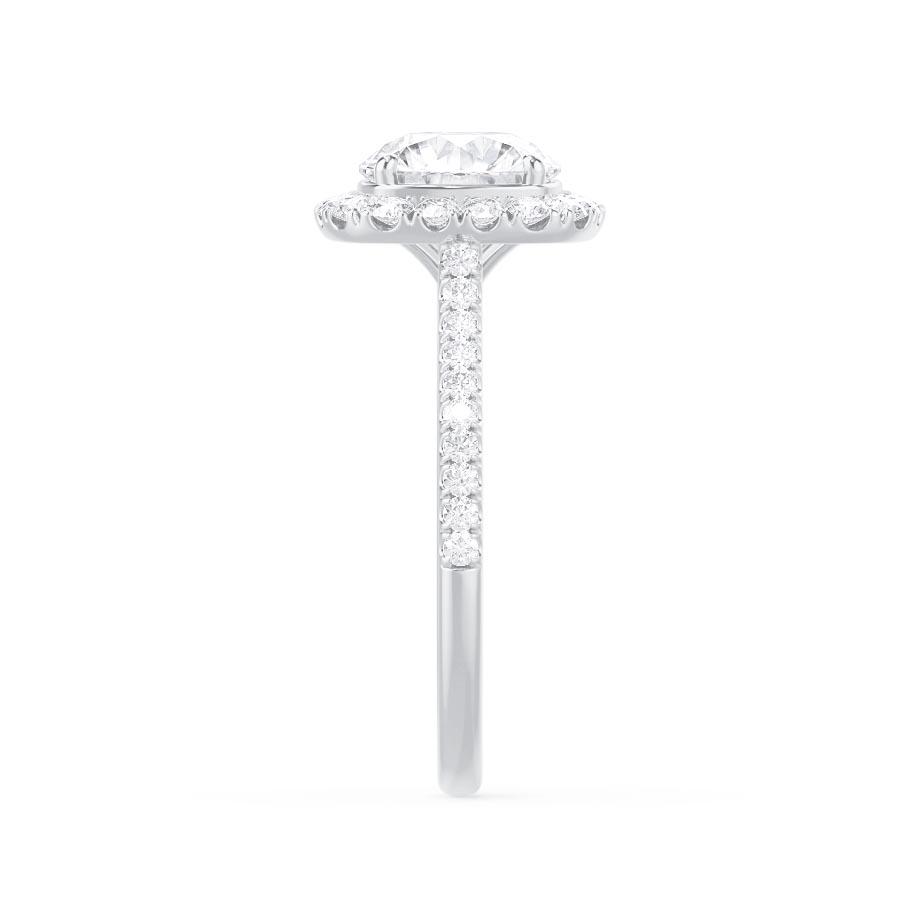 MAGNOLIA - Elongated Cushion Lab Diamond Platinum Halo