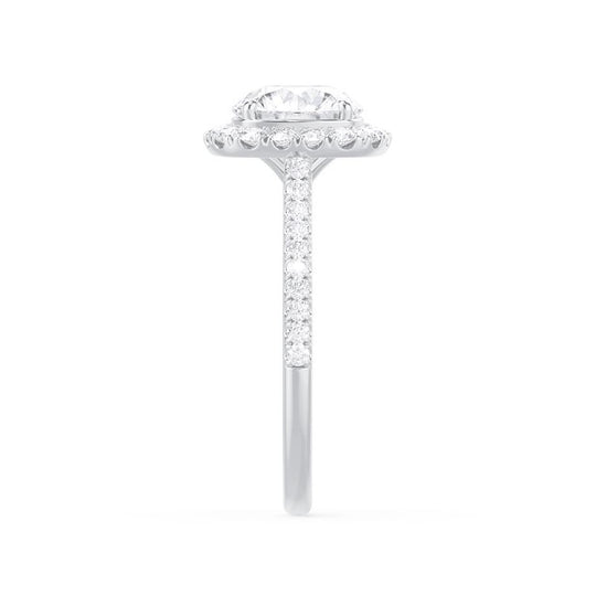 MAGNOLIA - Elongated Cushion Lab Diamond Platinum Halo