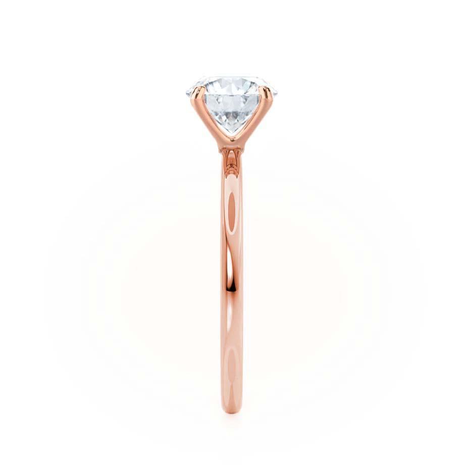 ORCHID - Oval Lab Diamond 18k Rose Gold Petite Solitaire