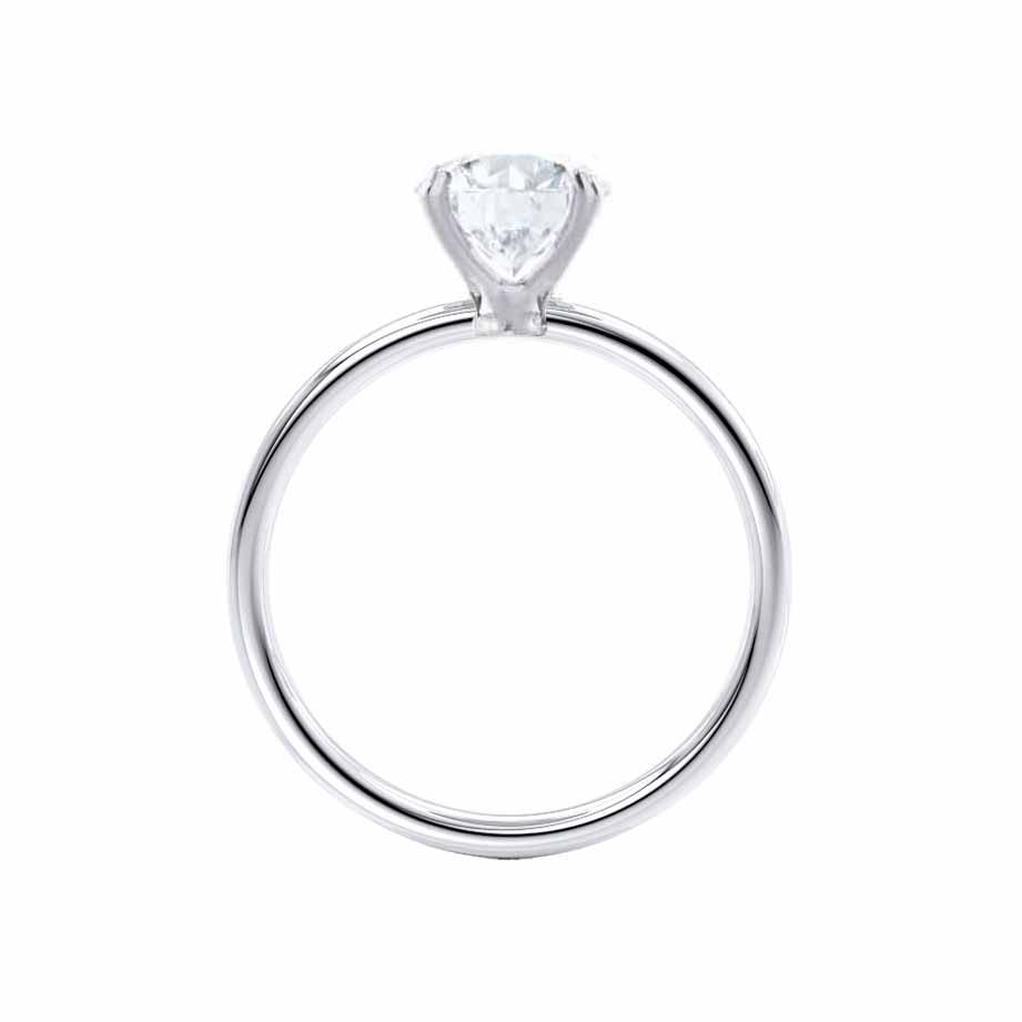 ORCHID - Oval Lab Diamond 18k White Gold Petite Solitaire