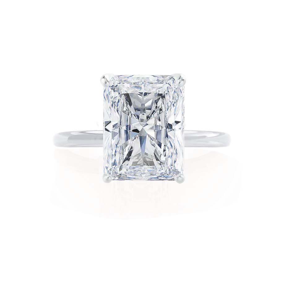 ORCHID - Radiant Natural Diamond 18k White Gold Solitaire