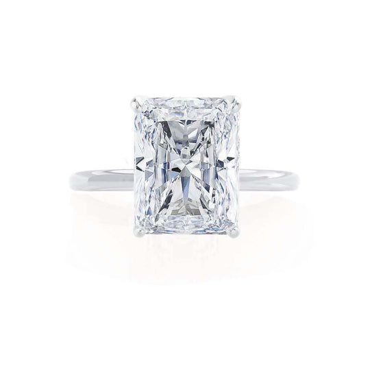 ORCHID - Radiant Natural Diamond 18k White Gold Solitaire